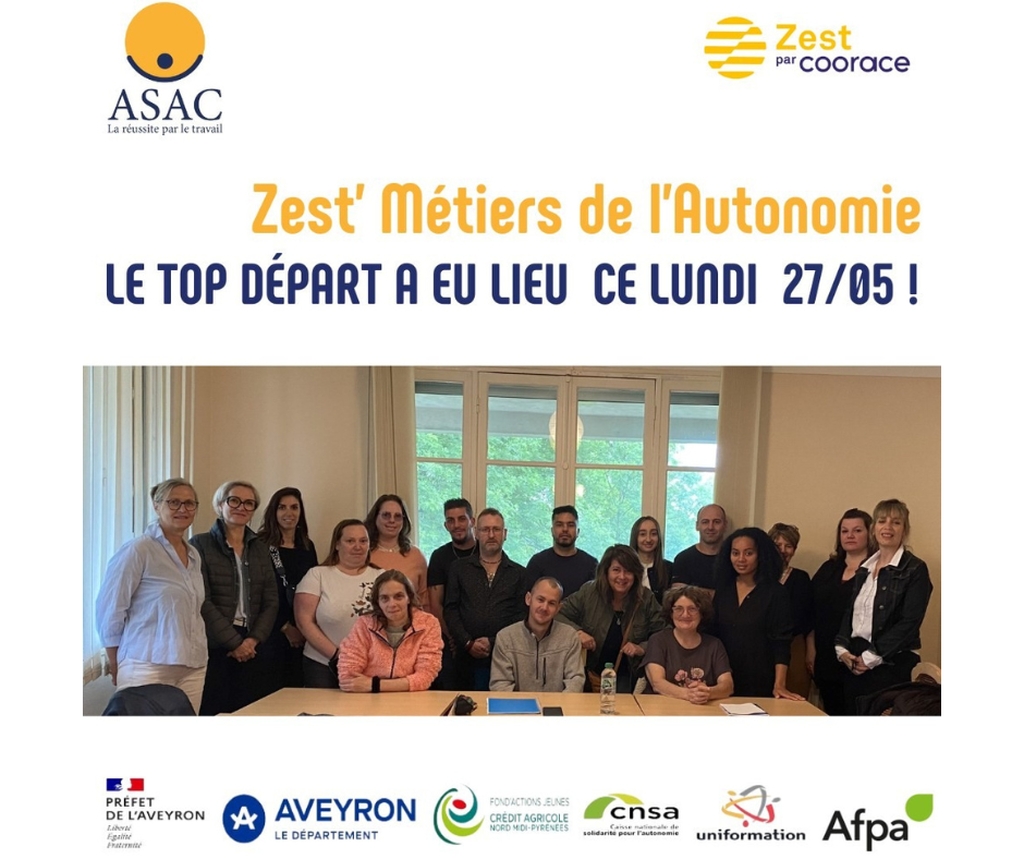 TOP DÉPART du Dispositif Zest’ sur les métiers de l’autonomie à l'Afpa de Rodez